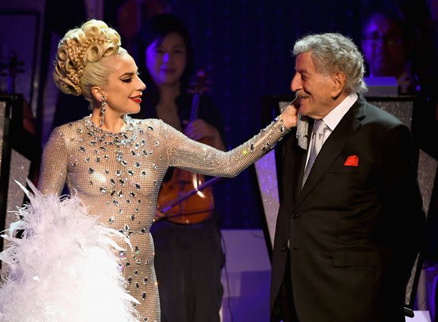 Kevin Mazur/Getty Gaga spoke about her close friendship with Bennett in her tribute