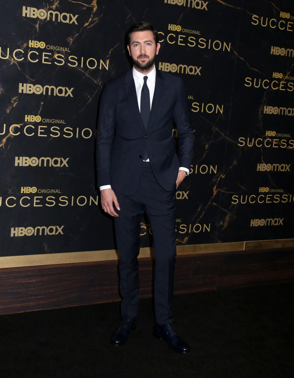 Nicholas Braun attends the ‘Succession’ Season 3 Premiere at the Museum of Natural History in New York City. - Credit: Steven Bergman/AFF-USA.COM / MEGA