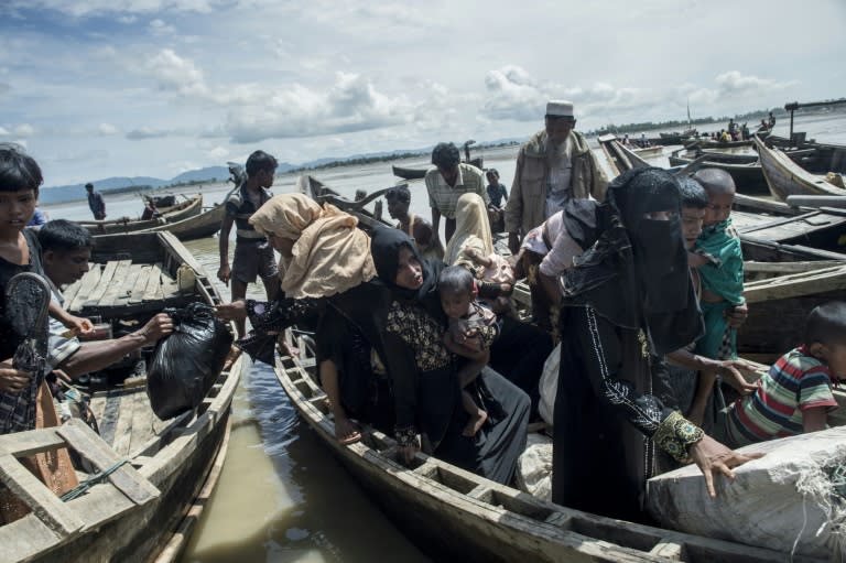 More than 500,000 Muslim Rohingya have fled ethnic bloodshed in Myanmar in the past month and numbers are again swelling