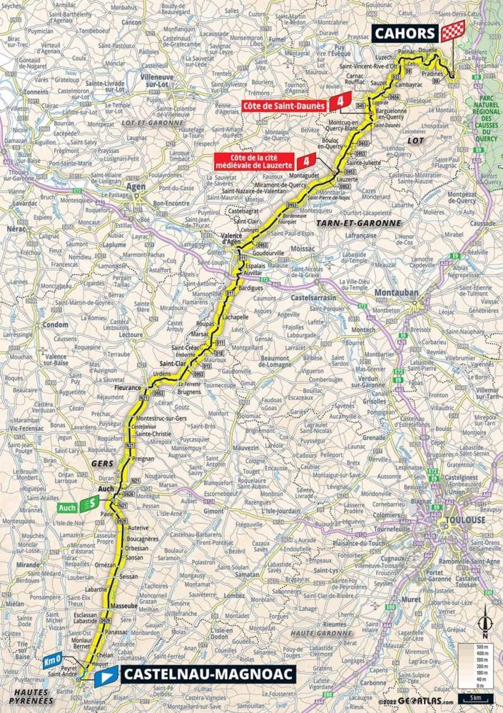 Stage 19 map (letour)