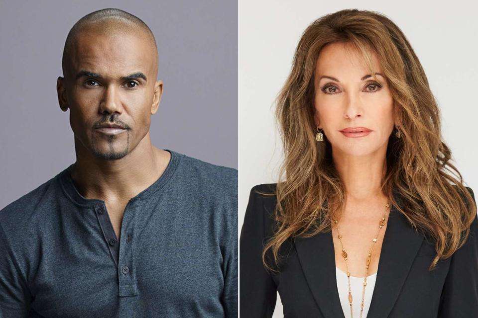 <p>Cliff Lipson/CBS, Justice Apple</p> Shemar Moore (left) and Susan Lucci.