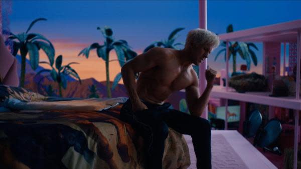 Ryan Gosling interpretando a Ken en Barbie (2023)