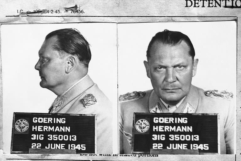 Hermann Göring, el nazi más poderoso de Alemania después de Hitler, detenido por el Ejército de los Estados Unidos