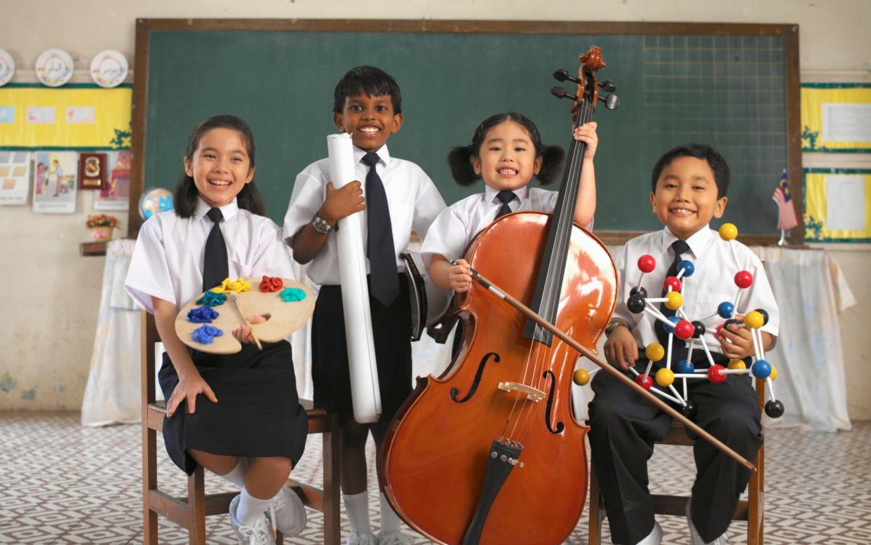 Schoolchildren in Classroom