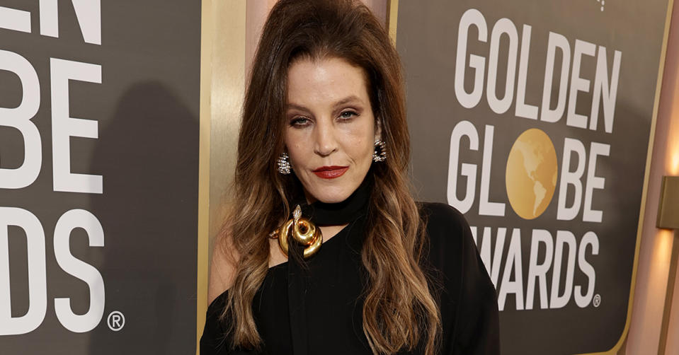 Lisa Marie Presley at the Golden Globes