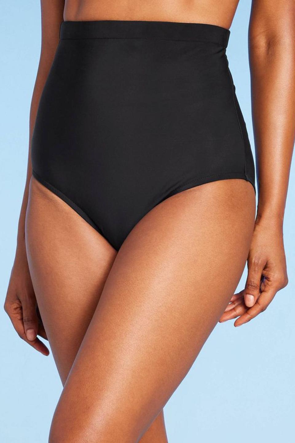 <p><a href="https://go.redirectingat.com?id=74968X1596630&url=https%3A%2F%2Fwww.target.com%2Fp%2Fwomen-s-high-waist-bikini-bottom-aqua-green-black%2F-%2FA-84639805&sref=https%3A%2F%2Fwww.elle.com%2Ffashion%2Fshopping%2Fg43742735%2Fbest-high-waisted-swimsuits%2F" rel="nofollow noopener" target="_blank" data-ylk="slk:Shop Now;elm:context_link;itc:0;sec:content-canvas" class="link ">Shop Now</a></p><p>UPF 50 High Waist Bikini Bottom</p><p>$26.00</p>