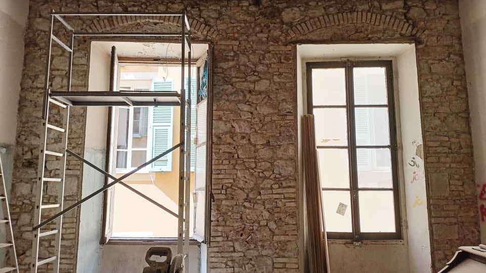 The couple completed the extensive renovations, which included putting in new windows and walls, themselves. - Courtesy Rixa Freeze