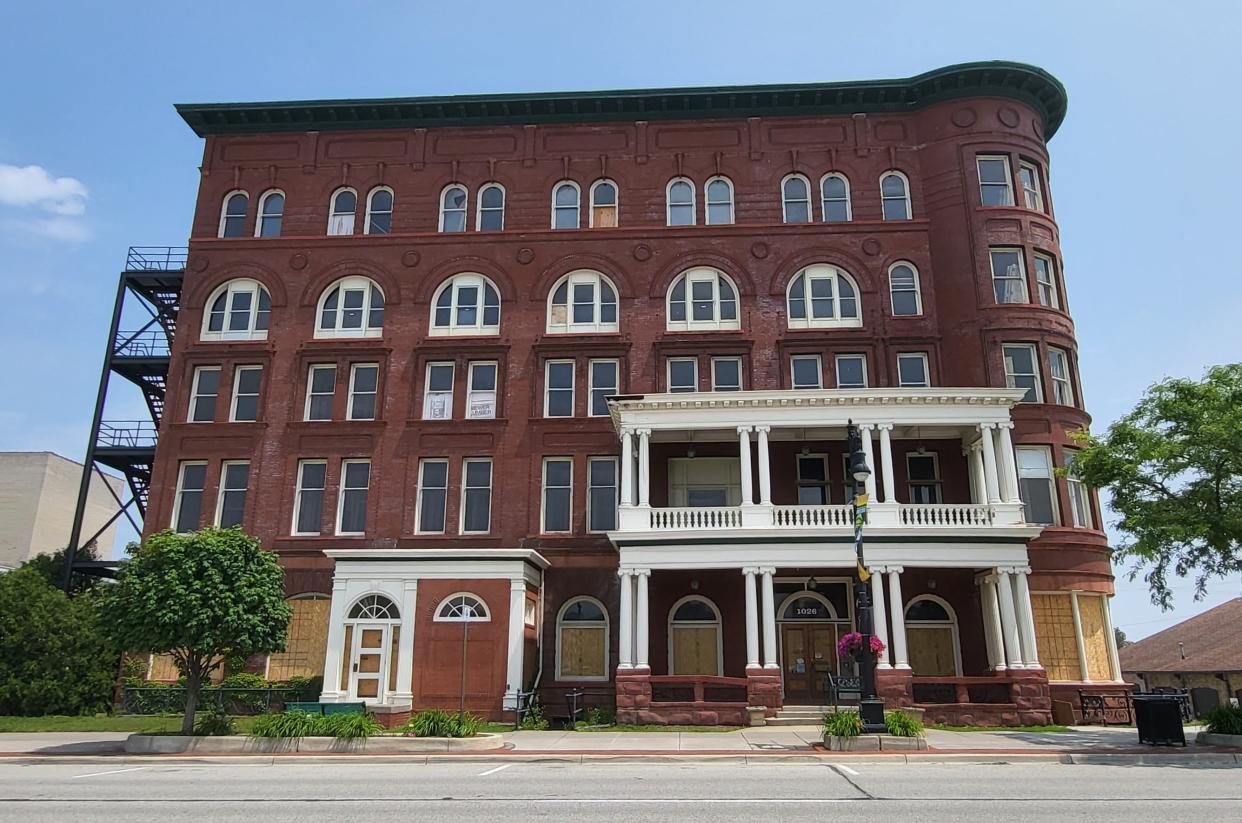 The long-vacant Harrington Inn, 1026 Military St., pictured on Thursday, June 29, 2023, saw another potential buyer in December. Since then, they said they had to walk away from the historic hotel.