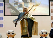 Buddhist monk Renka Haseo attends the Handsomest Monk Contest at Life Ending Industry Expo in Tokyo, Japan, August 22, 2016. REUTERS/Kim Kyung-Hoon