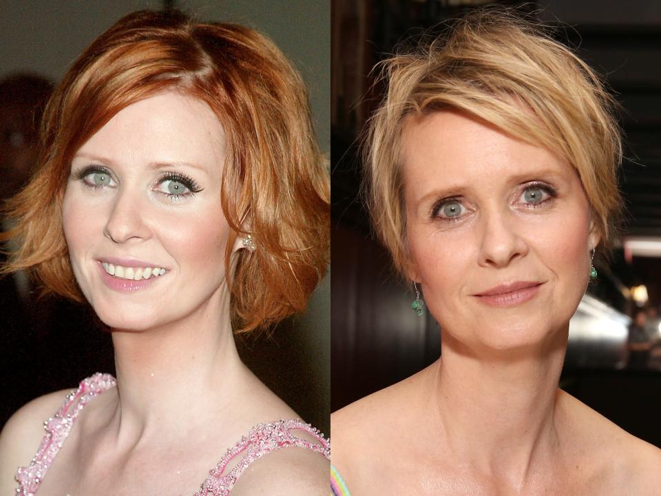 cynthia nixon redhead blonde