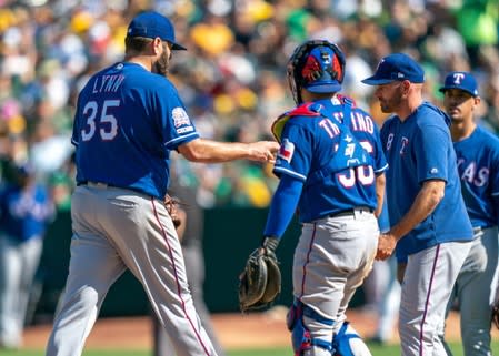 MLB: Texas Rangers at Oakland Athletics