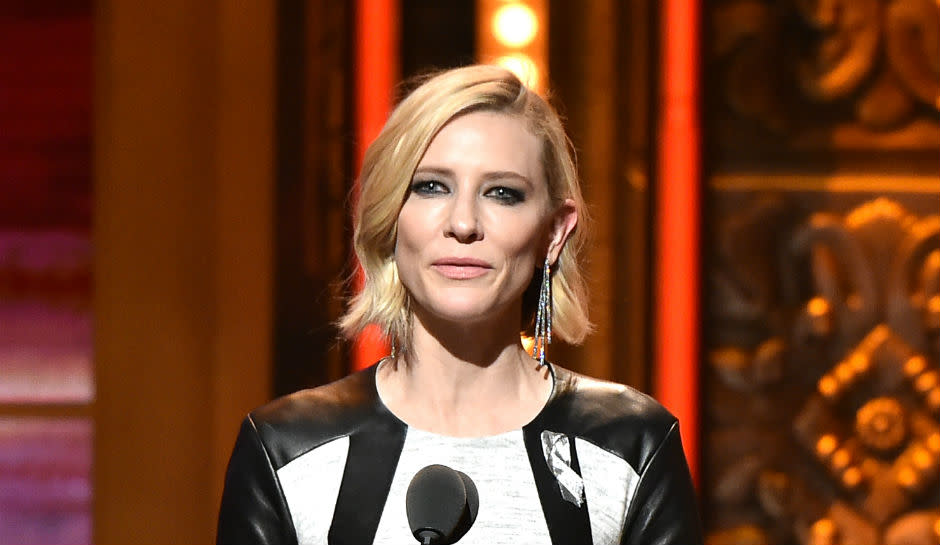 Cate Blanchett onstage at the Tony Awards in 2016