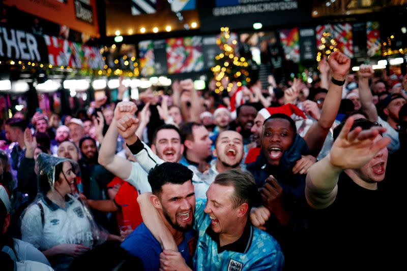 FIFA World Cup Qatar 2022 - Fans gather in London for England v Senegal