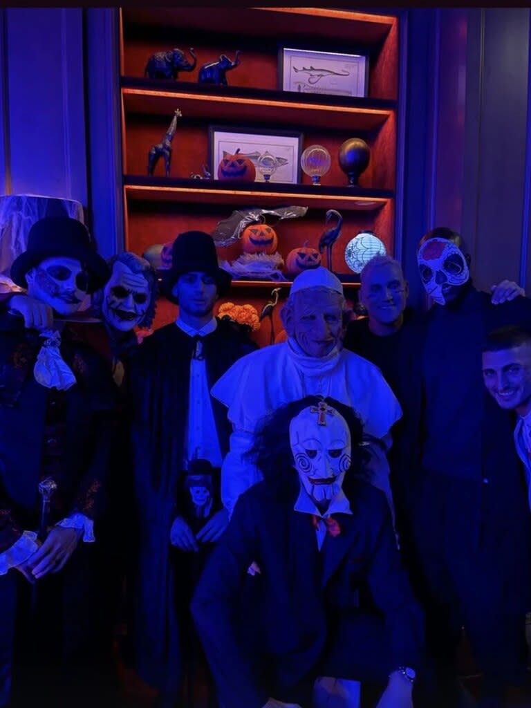 Los jugadores del PSG salieron a divertirse en Halloween y sorprendieron con los disfraces más alocados