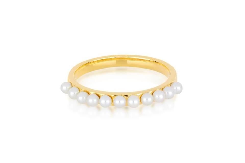 Multi Pearl Stack Ring