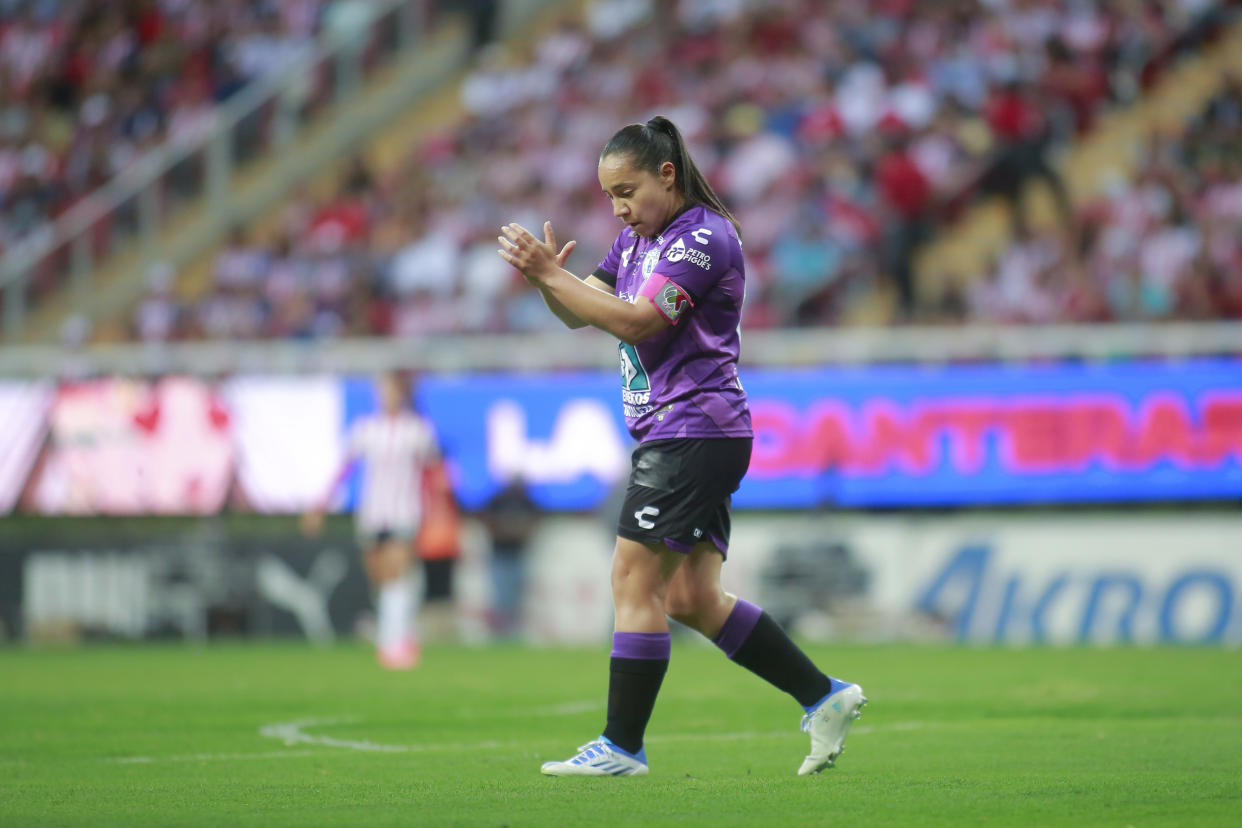 Charlyn Corral se convirtió en la futbolista mexicana con más goles en un solo torneo de la Liga MX Femenil (Foto de: Cesar Gomez/Jam Media/Getty Images)