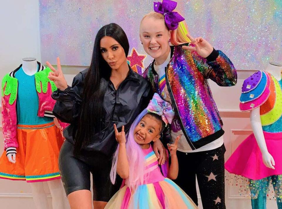 Kim Kardashian, North West and JoJo Siwa starred in a YouTube video together 