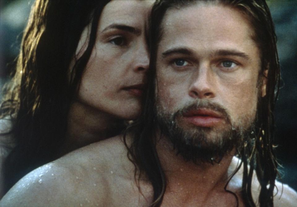 Julia Ormond and Brad Pitt in Legends of the Fall from 1994. ©TriStar Pictures/Courtesy Everett Collection