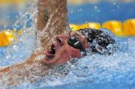 Ryan Lochte of the U.S. swims to win the men's 400m individual medley final at the London 2012 Olympic Games at the Aquatics Centre July 28, 2012.