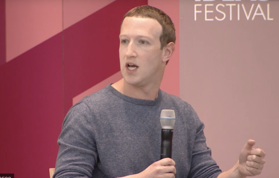 Facebook CEO Mark Zuckerberg pushed back at calls for his company to be broken up during an interview at the Aspen Ideas Festival. (Image: Aspen Ideas Festival)