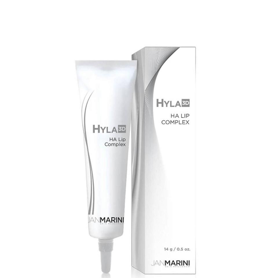 <p><a href="https://go.redirectingat.com?id=74968X1596630&url=https%3A%2F%2Fwww.dermstore.com%2Fjan-marini-hyla3d-ha-lip-complex-0.05-fl.-oz.%2F12901862.html&sref=https%3A%2F%2F" rel="nofollow noopener" target="_blank" data-ylk="slk:Shop Now;elm:context_link;itc:0;sec:content-canvas" class="link ">Shop Now</a></p><p>Hyla3D HA Lip Complex </p><p>dermstore.com</p><p>$70.00</p>