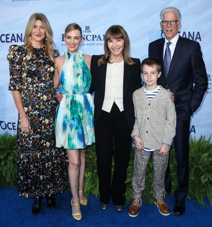 Laura Dern, January Jones, Mary Steenburgen, Xander Dane Jones, Ted Danson - Credit: Xavier Collin/Image Press Agency/MEGA.