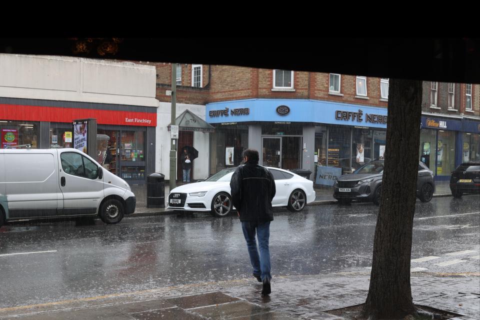 Heavy rainfall in North London (Shutterstock)