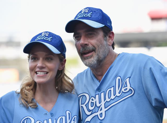 <p> Fernando Leon/Getty</p> Hilarie Burton and Jeffrey Dean Morgan.