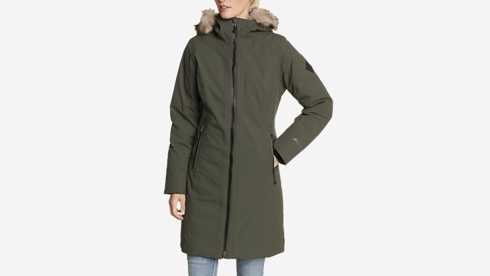 olive green stadium coat