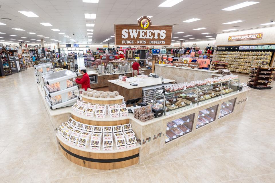 Customer favorites including Texas barbeque, homemade fudge, kolaches, Beaver Nuggets, jerky and fresh pastries will also be available at the new store in Luling, Texas.