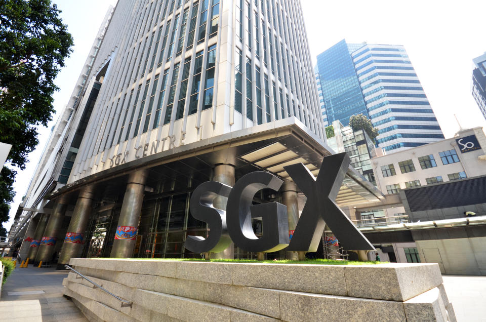 Singapore- Aug 7, 2016: Singapore Exchange Limited is an investment holding company located in Singapore SGX Centre is a twin tower high-rise complex in the city of Singapore