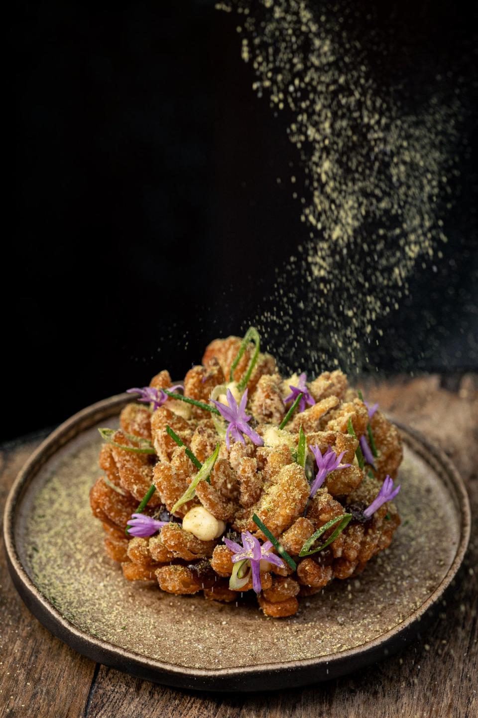 The ‘blooming onion’ at Roe (Sophia Shoot)