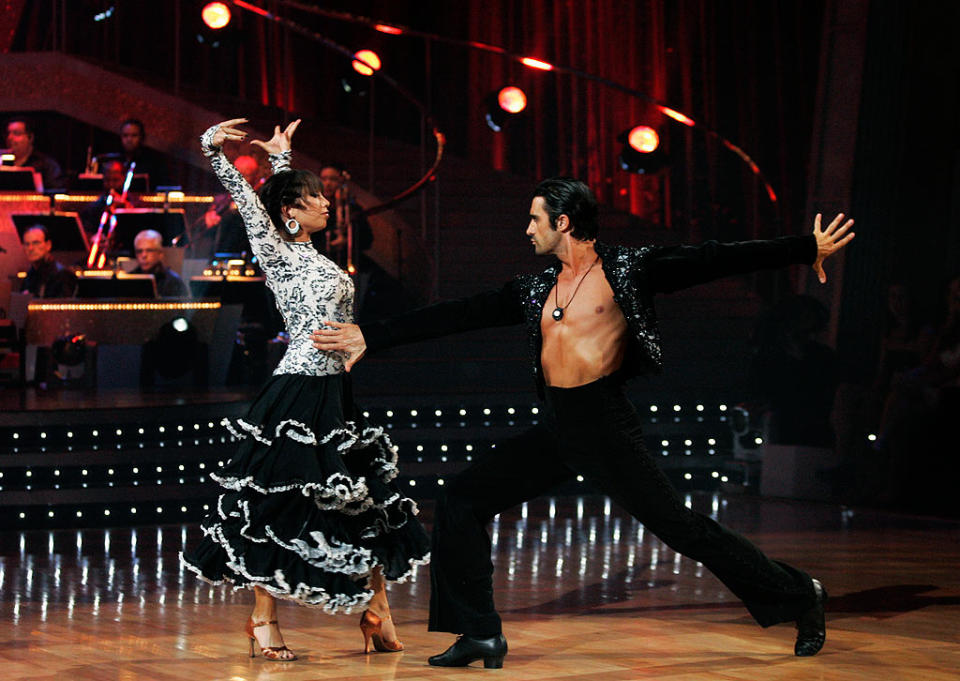 Gilles Marini and Cheryl Burke perform the Paso Doble to "Habanera" by Charlotte Church on "Dancing with the Stars."