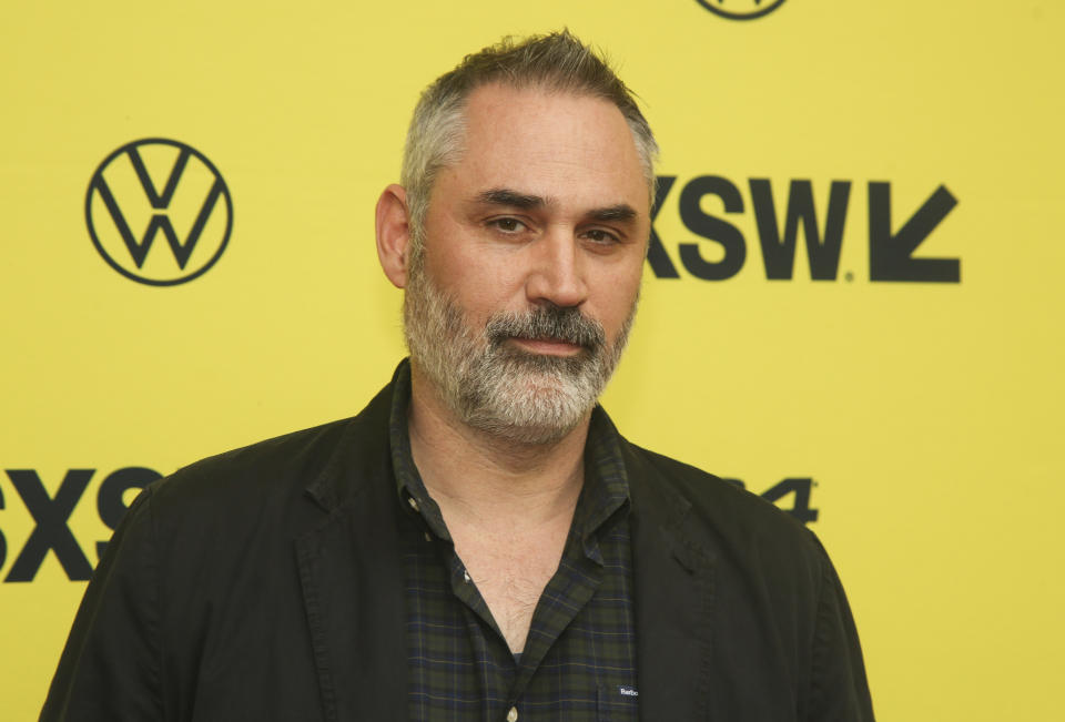 Director Alex Garland arrives for the world premiere of "Civil War," at the Paramount Theatre during the South by Southwest Film Festival, Thursday, March 14, 2024, in Austin, Texas. (Photo by Jack Plunkett/Invision/AP)