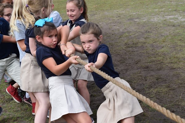 When Charter Day School in Leland, North Carolina, opened in 1999, it required girls to wear skirts. The rule has been suspended, pending the outcome of a federal appeal. (Charter Day School)