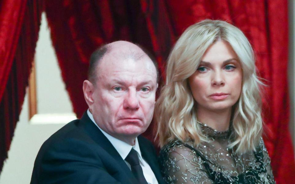 Vladimir Potanin and his wife Yekaterina attend a gala event to mark the upcoming New Year 2019 at the Bolshoi Theatre - Valery Sharifulin/TASS