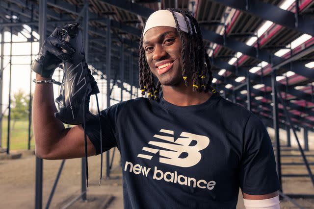 <p>Courtesy of New Balance</p> Marvin Harrison Jr. for New Balance