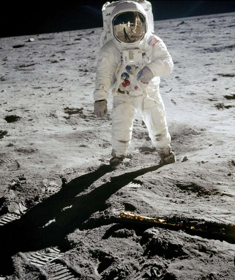 人類史上第2月登陸月球的太空人艾德林（Buzz Aldrin）（AP）