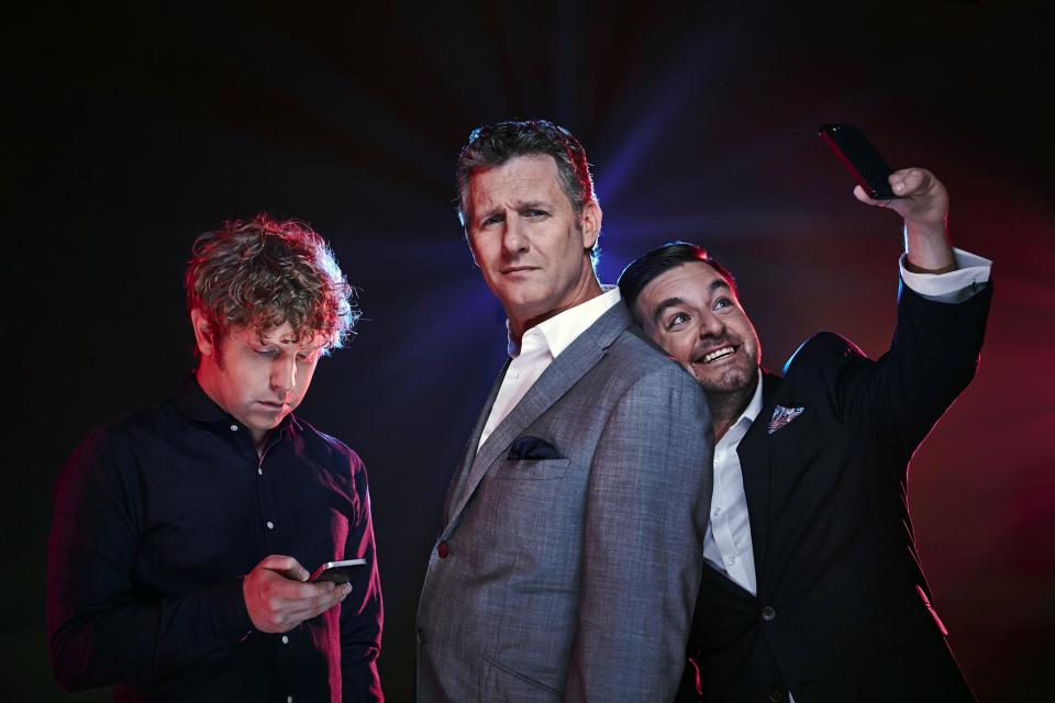 Josh Widdicombe, Adam Hills and Alex Brooker have hosted 'The Last Leg' since the Paralympic Games in 2012. (Channel 4)