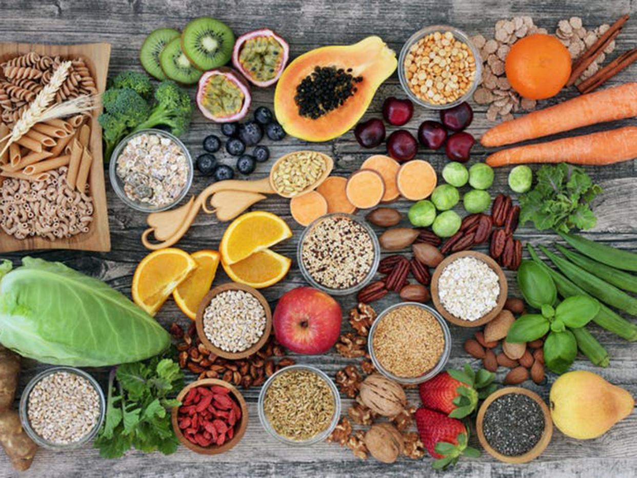 The dietary fibre included in a vegan diet reduces the risk of cardiovascular disease and type 2 diabetes: Shutterstock