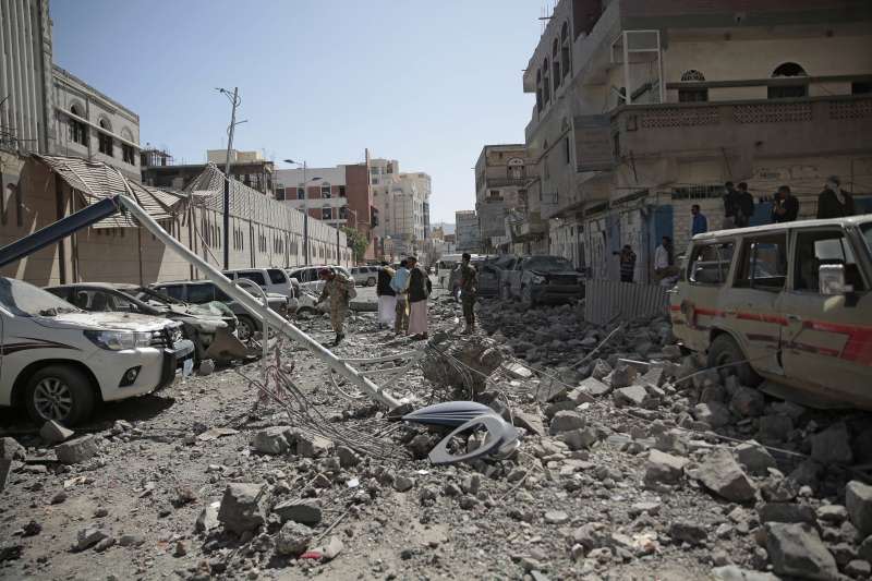 中東國家葉門內戰經年，許多地區淪為廢墟（AP）