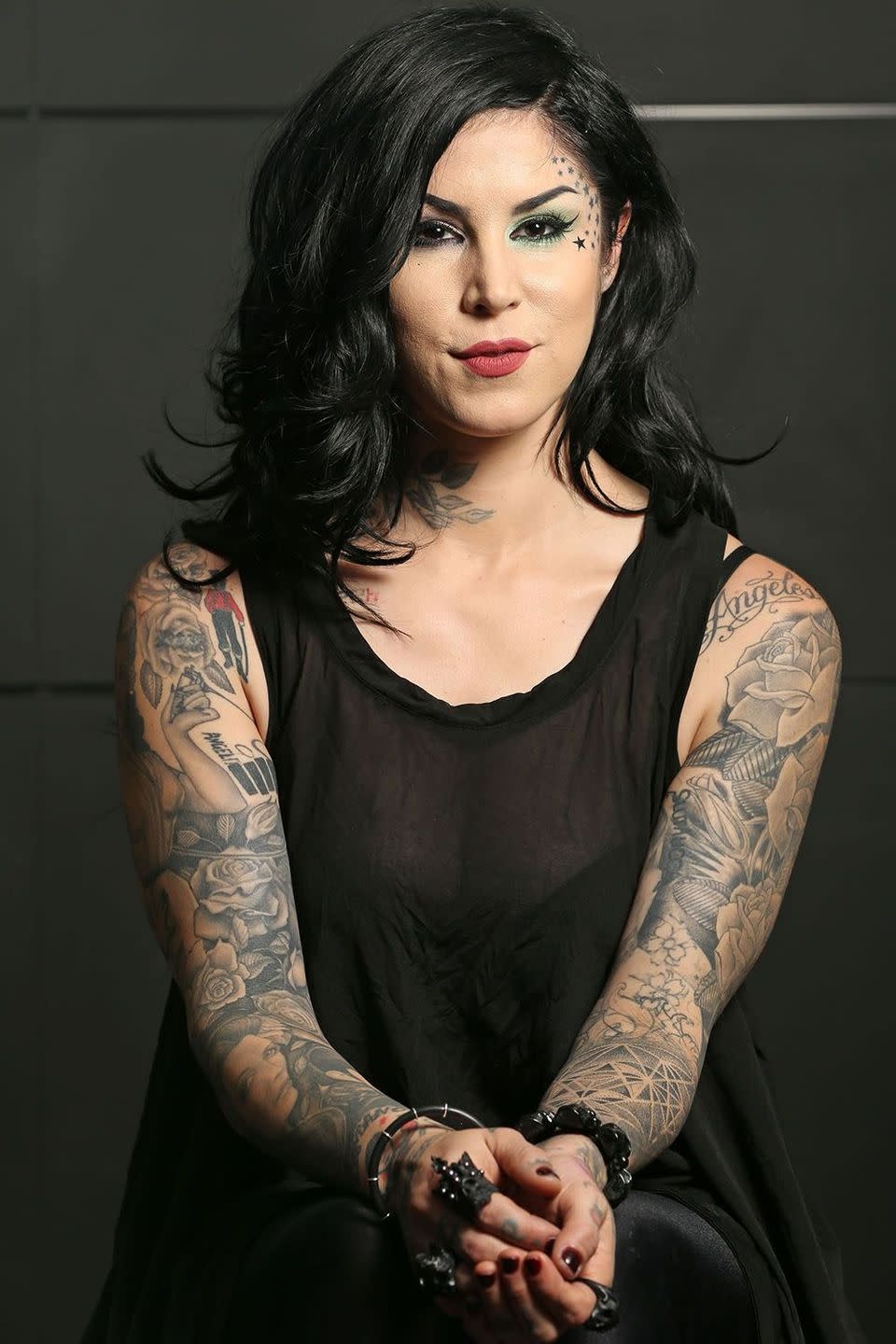 <p>The famed tattoo artist and now beauty business woman announced her continued sobriety after years of drug and alcohol abuse with a celebratory <a href="https://www.instagram.com/p/BWQn_T4AbBN/" rel="nofollow noopener" target="_blank" data-ylk="slk:Instagram;elm:context_link;itc:0;sec:content-canvas" class="link ">Instagram</a> post this past July.</p>