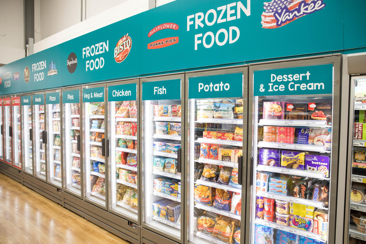 Poundland freezer cabinets