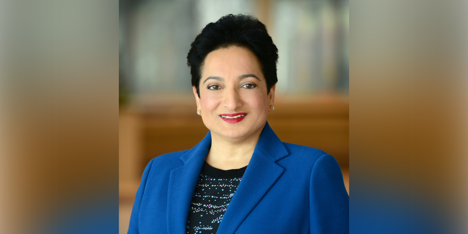 57) Shamina Singh, Founder and President, Mastercard Center for Inclusive Growth, Mastercard. Photo: Mastercard