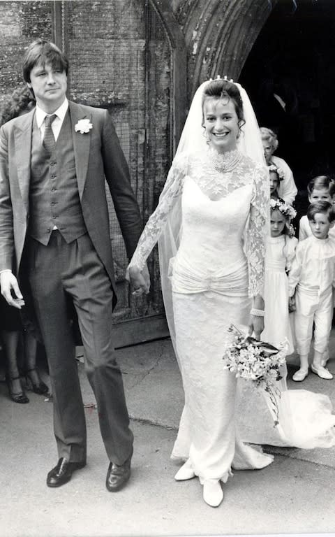 The Marquis and Marchioness on their wedding day - Credit: REX Features