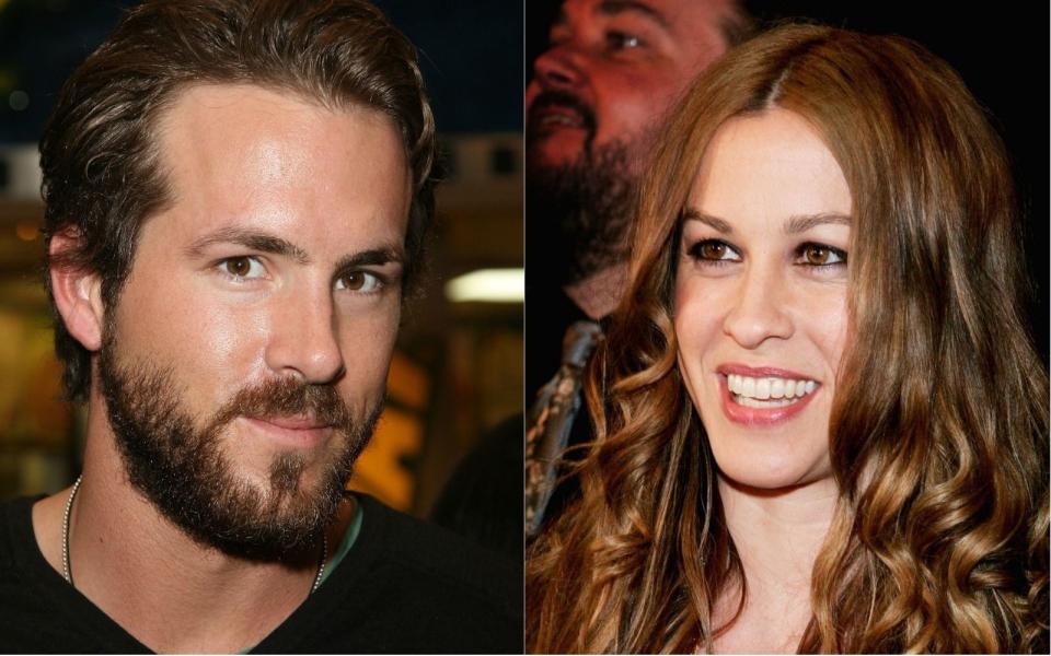 Bei einer Geburtstagsfeier der Schauspielerin Drew Barrymore funkte es zwischen dem Schauspieler Ryan Reynolds und der Singer/Songwriterin Alanis Morissette. Die beiden Kanadier führten eine Langzeitbeziehung zwischen 2002 und 2007 und waren sogar verlobt. (Bild: Paul McConnell/Francois Durand/Getty Images )