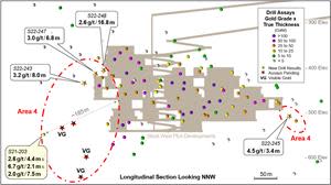 Longitudinal Section Stock West Extension Drilling