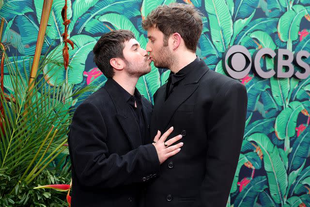 <p>Kevin Mazur/Getty Images for Tony Awards Productions</p> Noah Galvin and Ben Platt attend The 76th Annual Tony Awards at United Palace Theater on June 11, 2023 in New York City