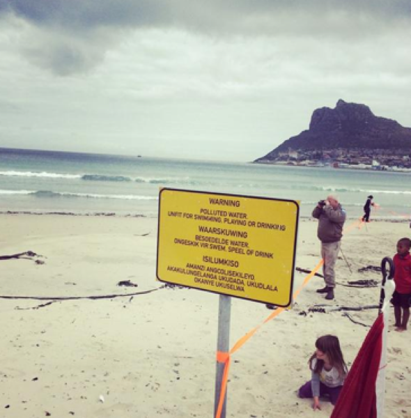 E coli warning for popular Cape Town beach