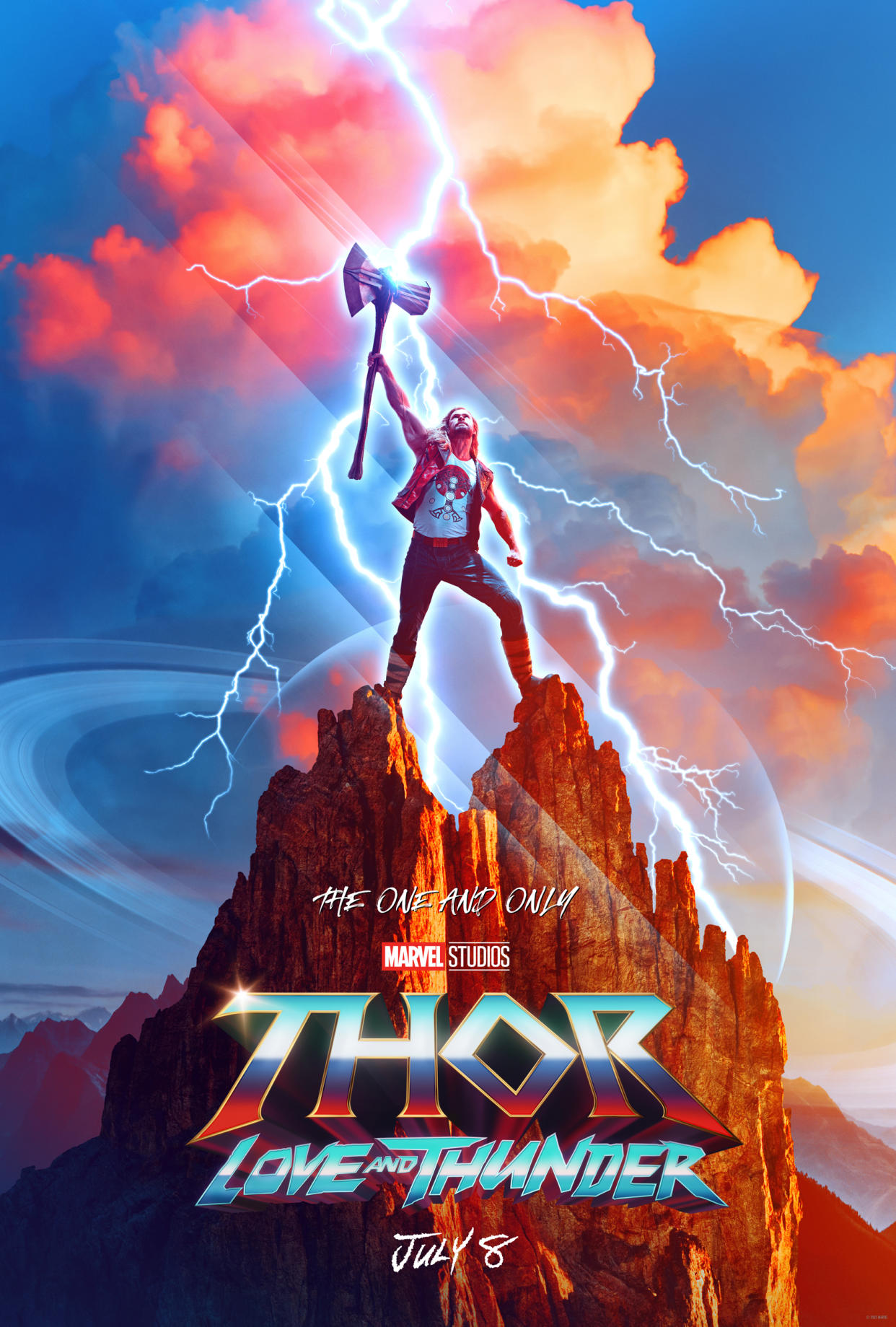 The teaser poster for Thor: Love and Thunder. (Photo: Marvel Studios)